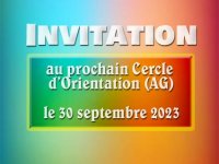 Invitation au Cercle d'Orientation (AG)